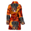 Rottweiler Print Women's Bath Robe
