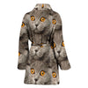 Scottish Fold Cat Print Women's Bath Robe
