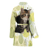 Siberian cat Print Women's Bath Robe