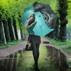 King Kong vs Shark Print Umbrellas