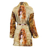 Cute Cocker Spaniel Print Women's Bath Robe