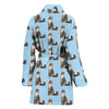 Norwegian Forest Cat Pattern Print Women's Bath Robe
