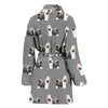 Tibetan Terrier Dog Pattern Print Women's Bath Robe
