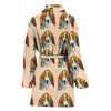 Basset Hound Dog Color Pattern Print Women's Bath Robe