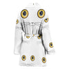 Cute Cat Eyes Print Women's Bath Robe
