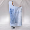 Lovely Arctic Fox Print Hooded Blanket