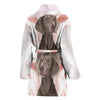 Weimaraner Print Women's Bath Robe