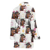 Rottweiler Dog Patterns Print Women's Bath Robe
