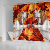 Basset Hound Print Shower Curtains