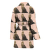 American Bobtail Cat Pattern Print Women's Bath Robe