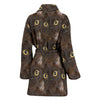 Burmese Cat Eyes Print Women's Bath Robe