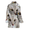 Cute Scottish Fold Cat Print Women's Bath Robe