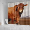 Senepol Cattle (Cow) Print Shower Curtain