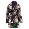 American Wirehair Cat Print Women's Bath Robe