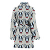 French Bulldog Pattern Print Limited Edition Women's Bath Robe