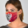 Norfolk Terrier On Heart Print Face Mask