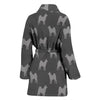 Akita Dog Pattern Print Women's Bath Robe