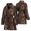 German Shorthaired Pointer Face Print Women's Bath Robe