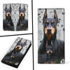 Cute Doberman Pinscher Dog Print Women's Leather Wallet