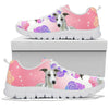 Whippet Dog Floral Print Sneakers