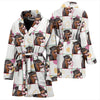 Rottweiler Dog Patterns Print Women's Bath Robe
