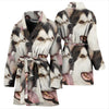 Alaskan Malamute Patterns Print Women's Bath Robe