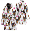 Amazing Miniature Pinscher Dog Patterns Print Women's Bath Robe
