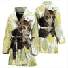 Siberian cat Print Women's Bath Robe
