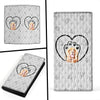 English Cocker Spaniel  Dog Paws Print Women's Leather Wallet