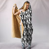Boston Terrier Dog Pattern Print Hooded Blanket