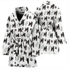 Portuguese Water Dog Patterns Print Women's Bath Robe