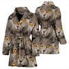 Scottish Fold Cat Print Women's Bath Robe