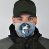 Smiling Whippet Print Face Mask