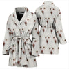 Poodle Dog Patterns Print Women's Bath Robe