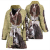 Cute English Springer Spaniel Print Women's Bath Robe
