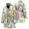 Floral Designed Print Women's Bath Robe