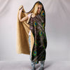 Lovely Peacock Art Print Hooded Blanket