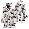 Cornish Rex Cat Print Women's Bath Robe