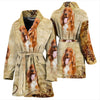 Cute Cocker Spaniel Print Women's Bath Robe