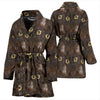 Burmese Cat Eyes Print Women's Bath Robe