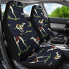 Whippet Dog Patterns Print Car Seat Covers