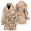 Goldendoodle In Lots Print Women's Bath Robe