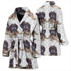 Affenpinscher Dog Print Women's Bath Robe