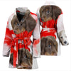 Dachshund Dog Print Women's bath Robe