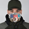 Three Bulldog Print Face Mask