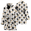 Pomeranian Patterns Print Women's Bath Robe