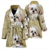 Shih Tzu Print Women's Bath Robe