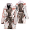 Weimaraner Print Women's Bath Robe