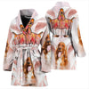 English Cocker Spaniel Print Women's Bath Robe