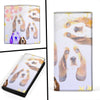 Cute Basset Hound Dog Print Women's Leather Wallet